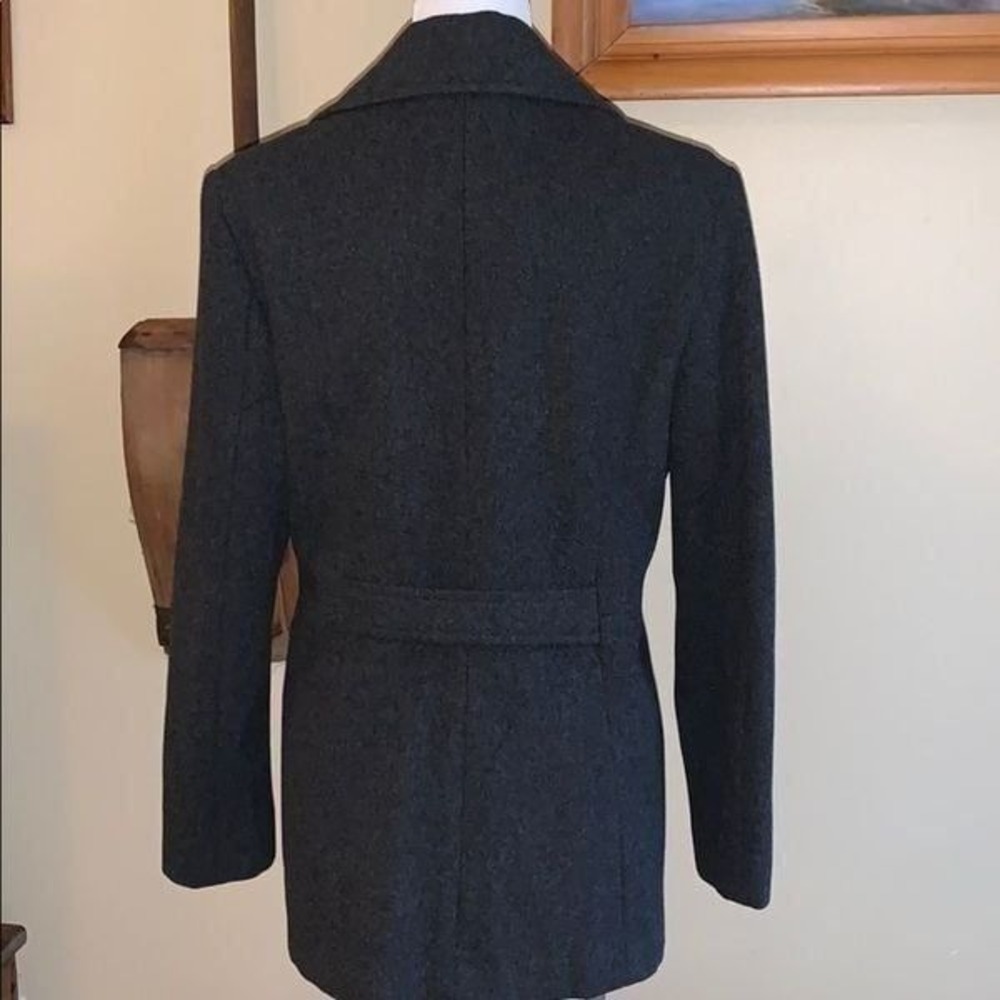 Gray double breasted wool jacket Medium - image 4